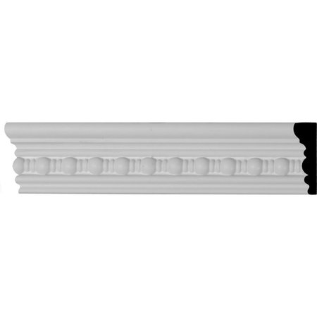 EKENA MILLWORK 2 5/8"H x 7/8"P x 94 1/2"L Beaded Panel Moulding MLD02X00BE